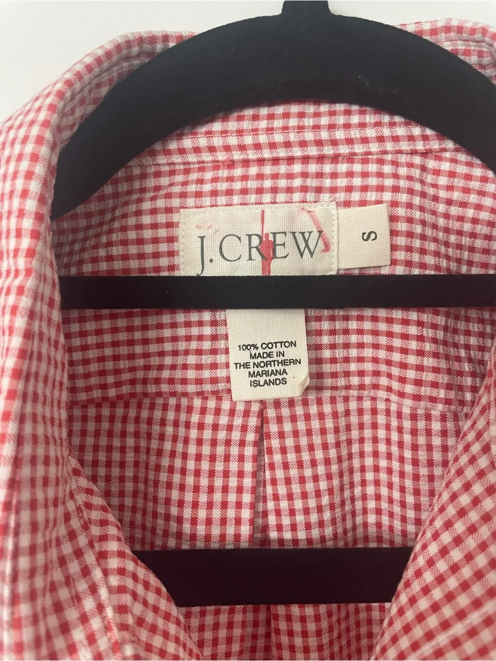 J. Crew lightweight gingham
